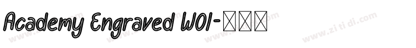 Academy Engraved W01字体转换